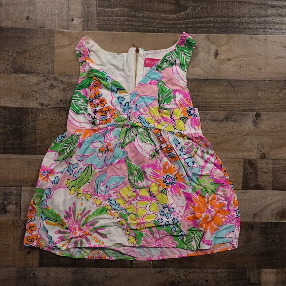 Lilly Pulitzer for Target Women’s Large Tropical Floral Sleeveless Tunic Top - Picture 1 of 10